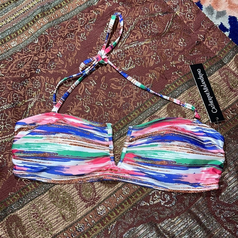Catherine Malandrino V Wire Bikini Top Size M